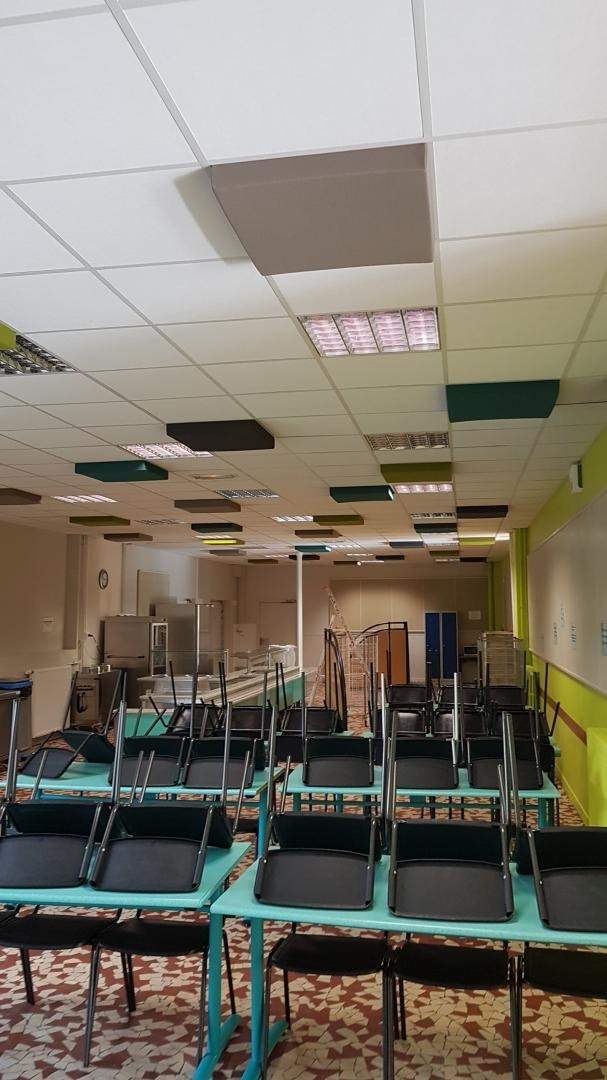 Pose plafond suspendu pour salle Romainville